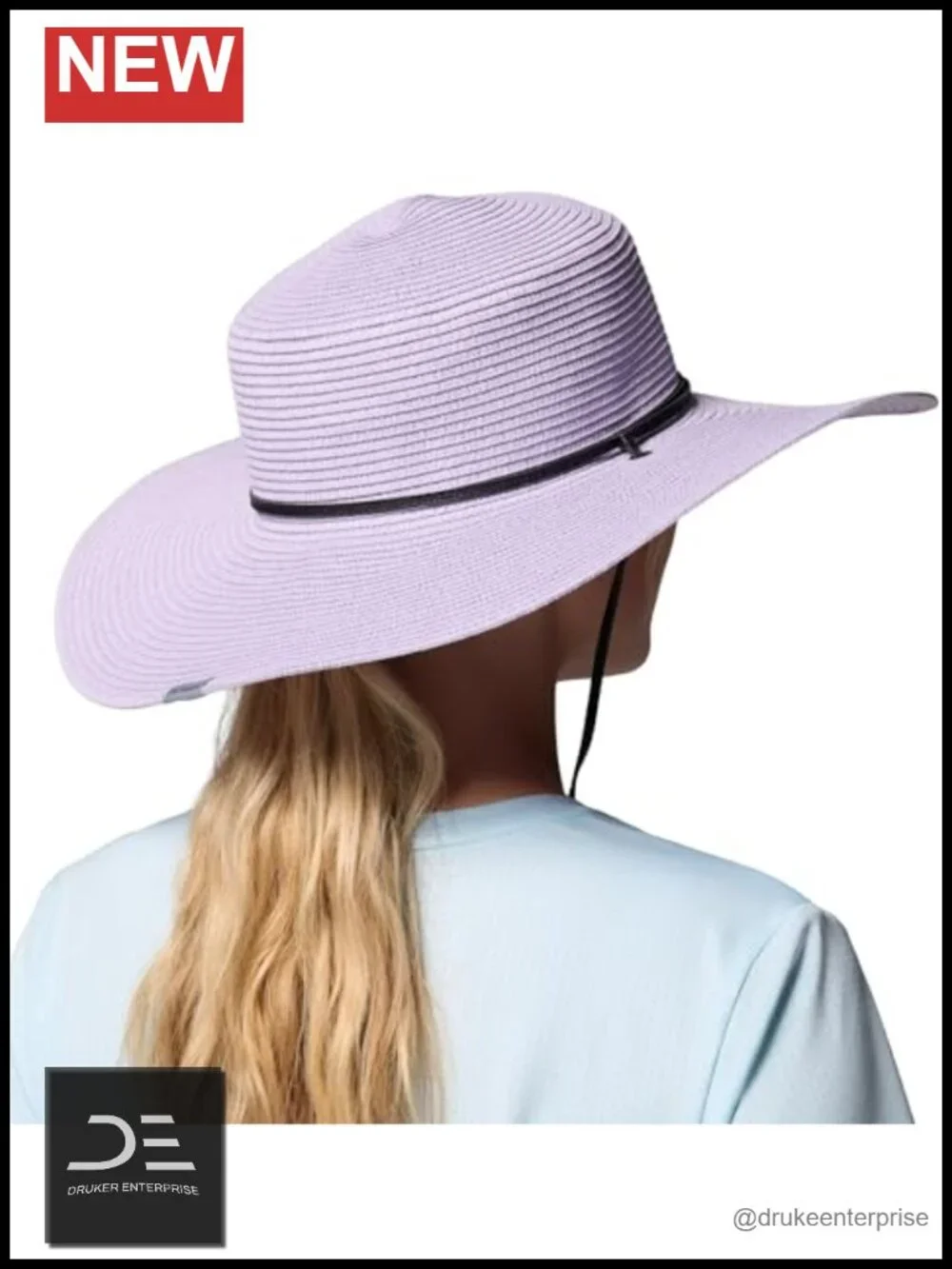 Packable Sun Hat with Adjustable Chin Strap